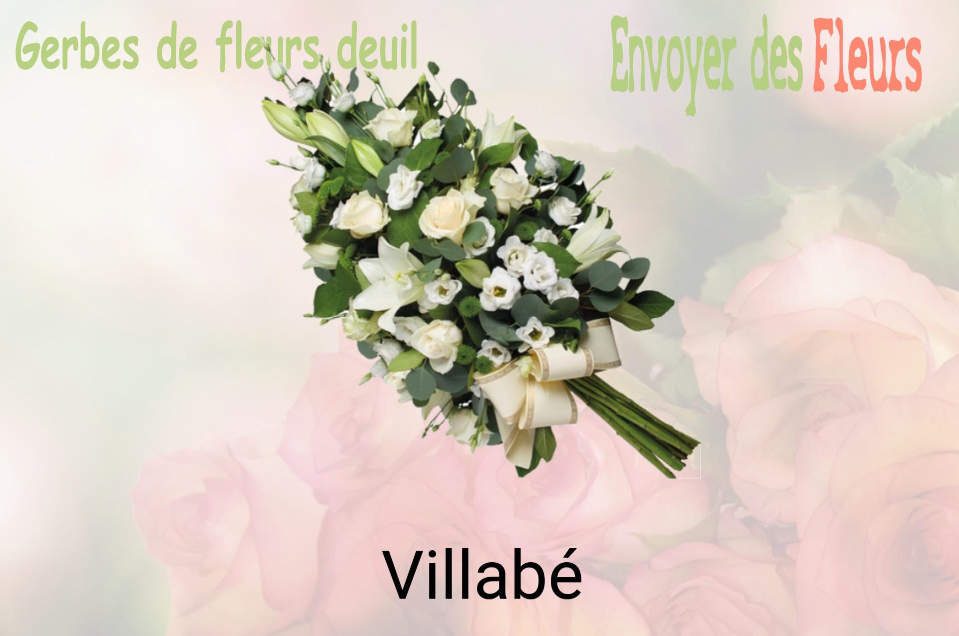 Gerbe de fleurs de deuil livrée à Villabé
